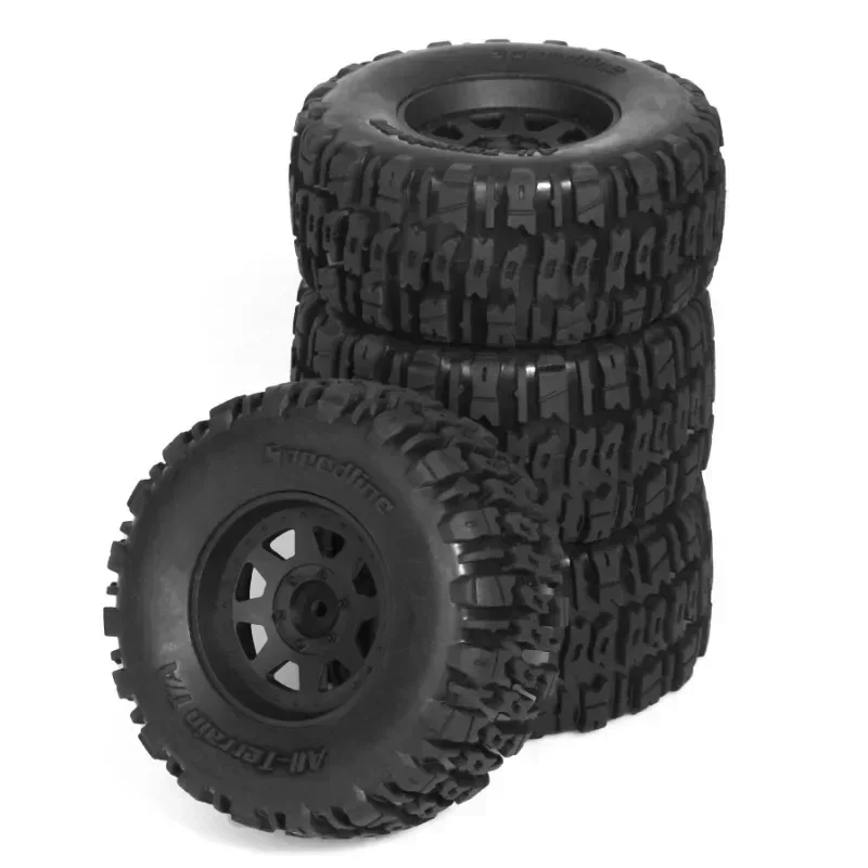 

4pcs Short Course Truck Tire Wheel Tyre Hex for 1/10 Feishen Off road RC Model Car 110mm Leimo Huanqi 727 DHK8135