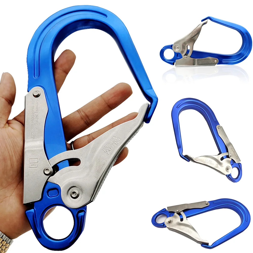 25KN Camping Carabiner 7075 Aluminum Alloy D-ring Buckle Spring Carabiner Snap Clasp Clip Outdoor Camping Hiking Daily Use