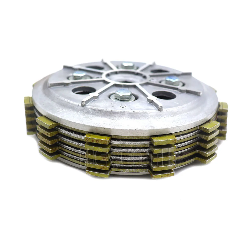 Motorcycle Engine Clutch Disc Plate Assembly For Yamaha XV250 Virago 250cc QJ250H XV 125 QJ 250H Friction Plates Kit Steel Plate