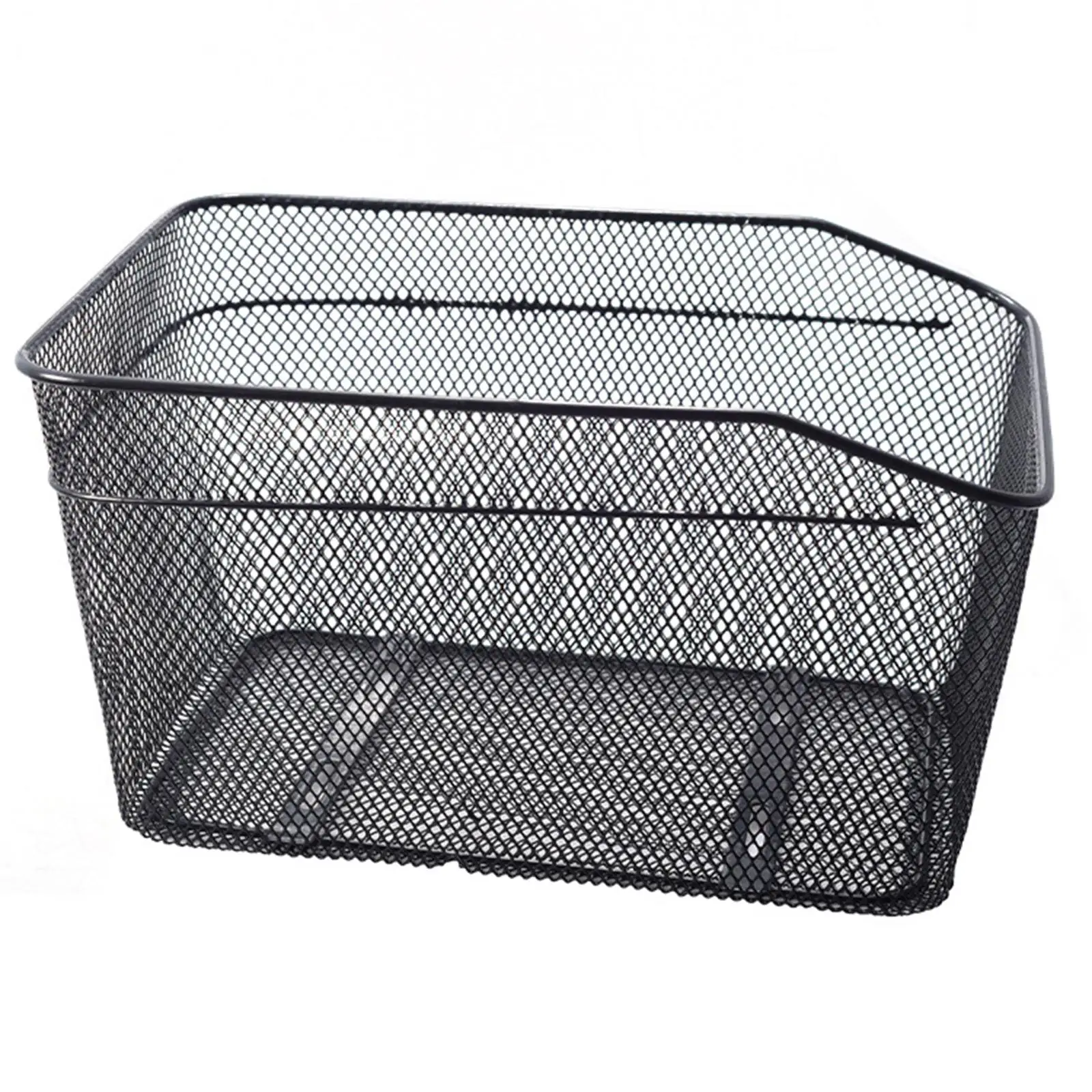 سلة الدراجة الخلفية حامل الحيوانات الأليفة اكسسوارات أنيقة النساء الرجال سلك شبكة سلة التخزين الأمتعة تخزين المنظم لركوب السفر