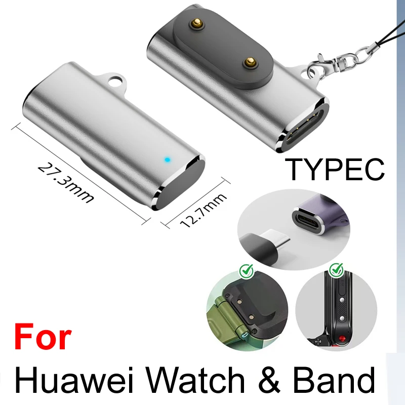USB TYPE-C شحن مغناطيسي أنثى 90 ° كابل محول بيند لهاتف هواوي هونور Smart Wtch FitEdition Kids 5/4 Pro/5/4x Band 9 8 7 6 #4