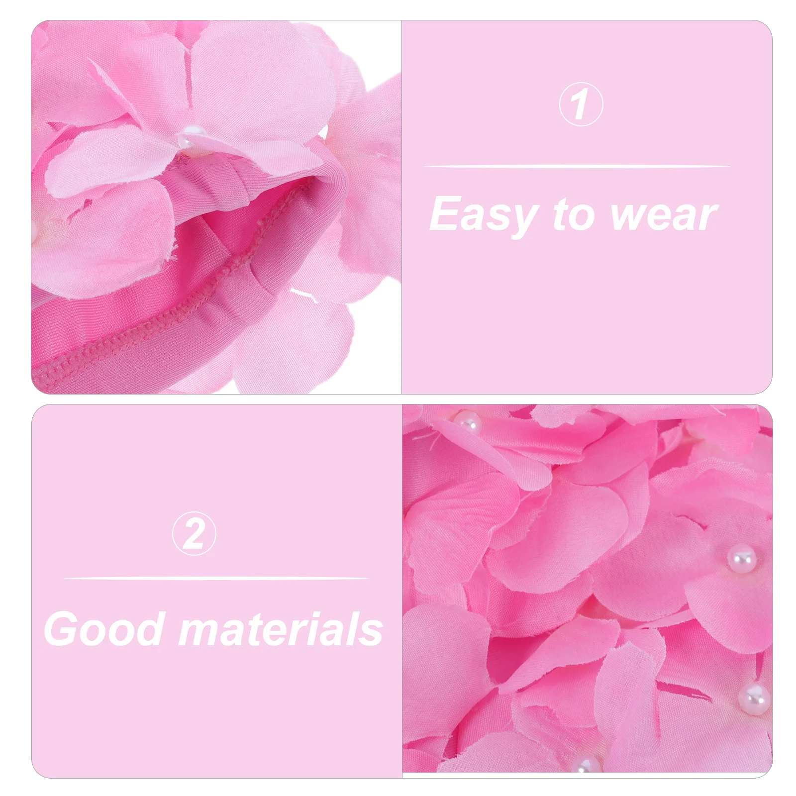 

Pink L Size Flower Swim Cap For Women Anti-Skid Reusable Bathing Hat Lovely Design Swimming Caps Ladies Flower Swimming