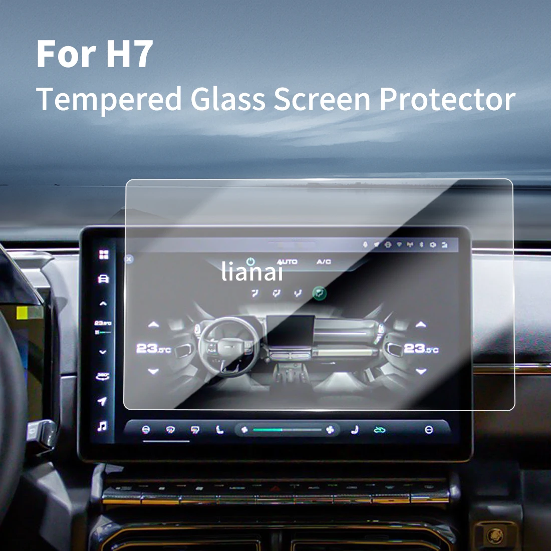 

Carplay Screen Protector Tempered Glass Protective Film Navigator Car Stickers Accessories For 24 Harvard H7