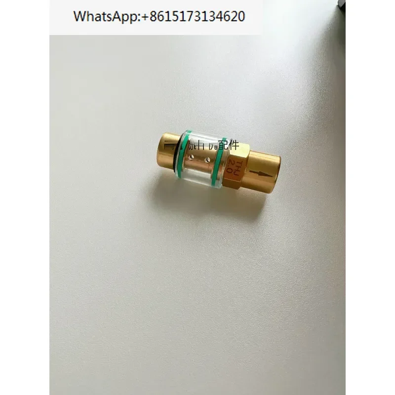 Enhance your screw air compressor system with this high quality all copper check valve featuring a visible transparent oil