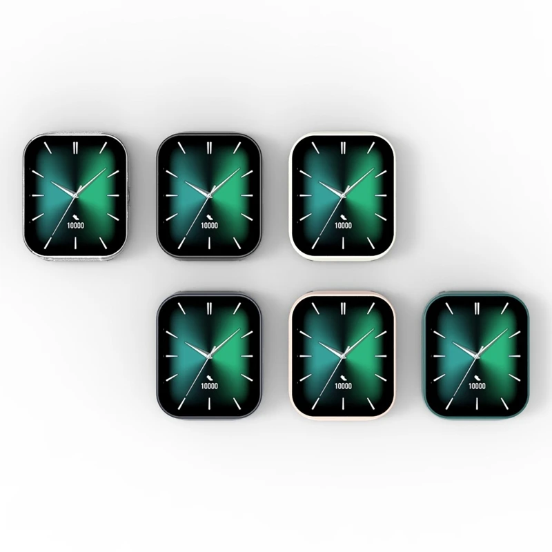 Tempered Glass Film + for Case Screen Protector Full Coverage Cover Hard PC Frame for Shell for Smart Watch Housing For