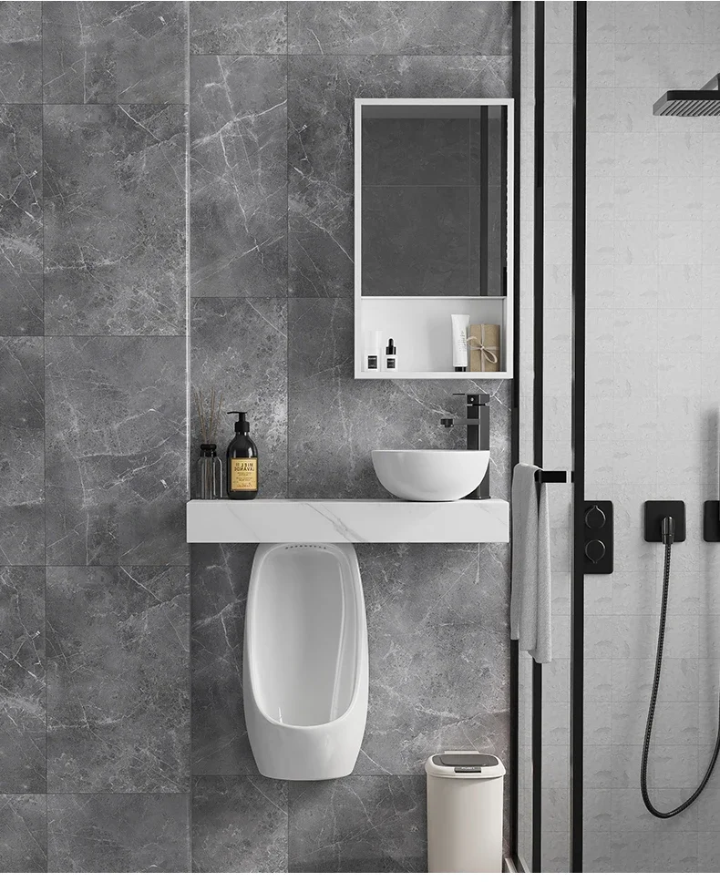 Писсуар, каменная плита, столешница, встроенный керамический умывальник, умывальник для ванной комнаты, отель, КТВ, дом для мужчин