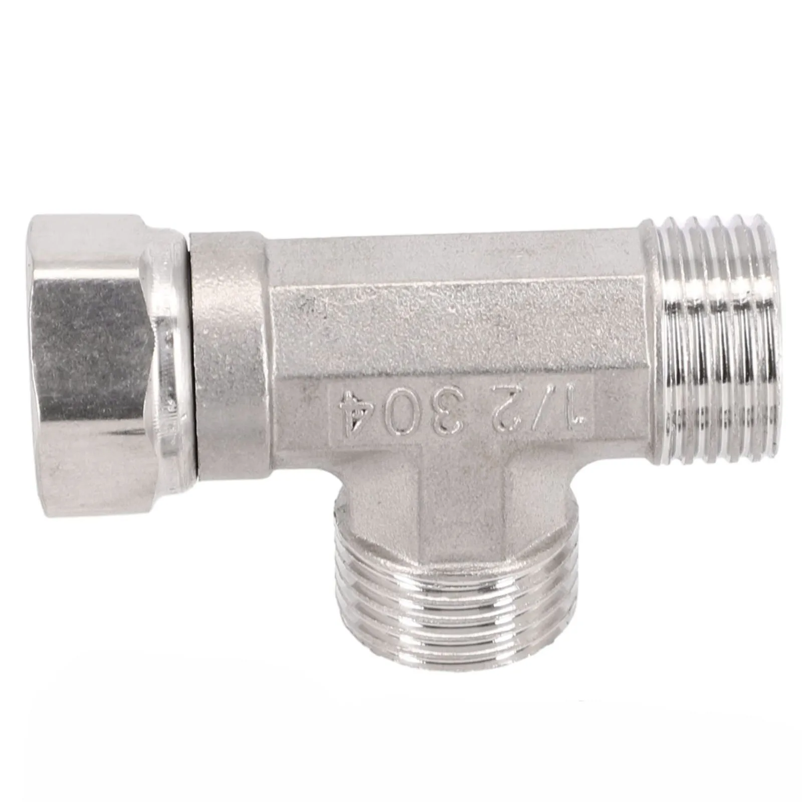 High Water Pressure Compatible T Adapter 3 Ways Valve Reliable Performance  Stainless Material  Suitable for Bathroom  Toilet