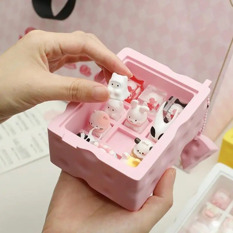 Custodia per tasti a forma formaggio, leggera per viaggiare e riporre facilmente 896C