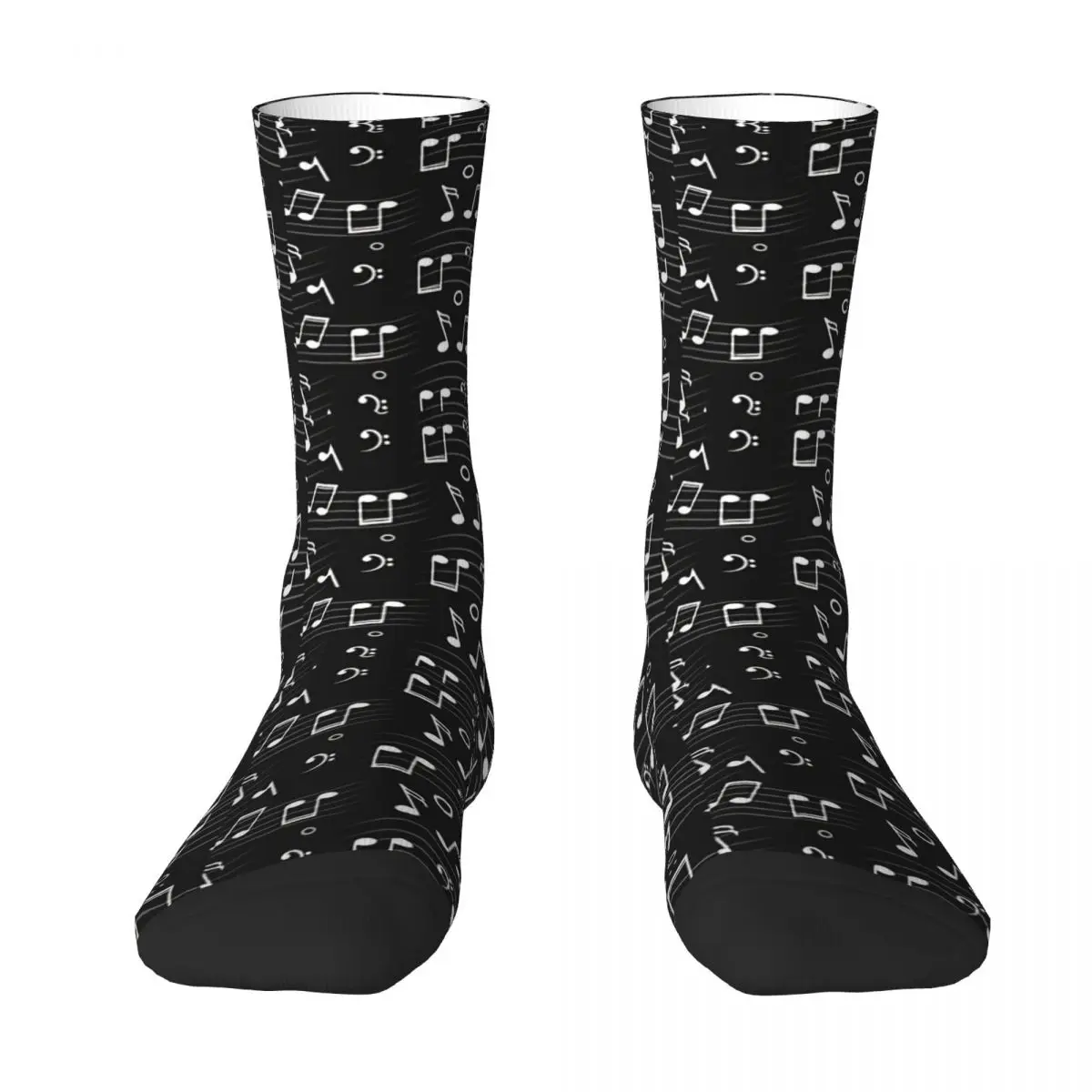 Musical Notes Pattern Unisex Winter Socks Windproof Happy Socks street style Crazy Sock