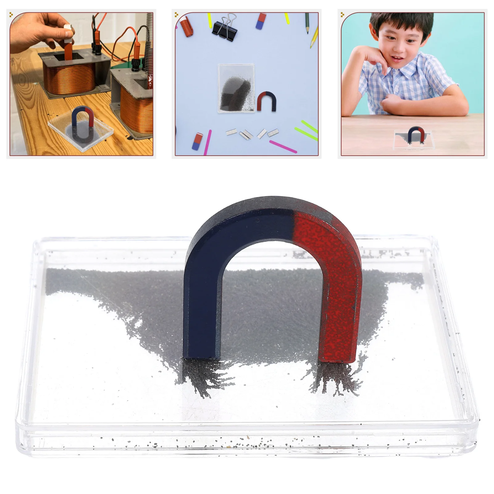 

Iron Powder Box Magnetic Physics Teaching Instrument Science Experiment Supply Magnetic Iron Filings