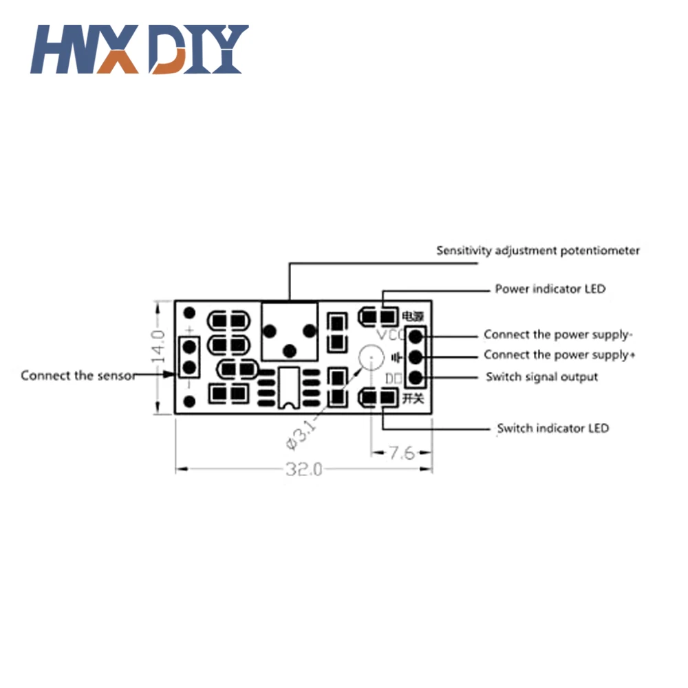 10pcs Photosensitive Sensor Module Light Detection Module for Arduino