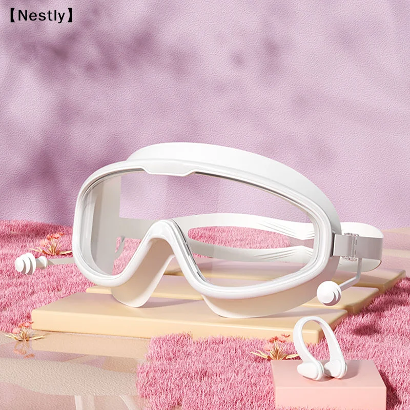 Schwimmbrille mit großem Rahmen für Kinder, hochwertige, beschlagfreie Schwimmbrille, wasserdichte HD-Schwimmbrille, Schwimmausrüstung〔Nest〕 – Detail 3