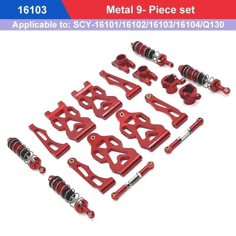 Montaje De Dirección Metal Para SCY 16101,16102,16103,16106, 16201, JJRC Q130 1/16, Piezas Actualización De Coche RC, Accesorios