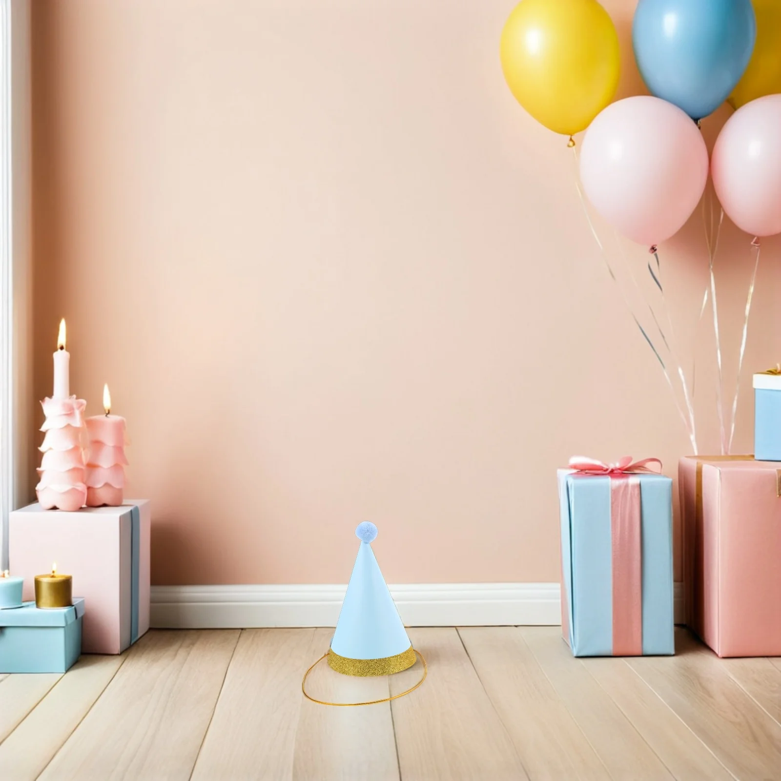 

8Pcs Pet Birthday Hats Small Dog Cat Party Caps Colorful Lightweight Party Supplies Holiday Celebration Accessories