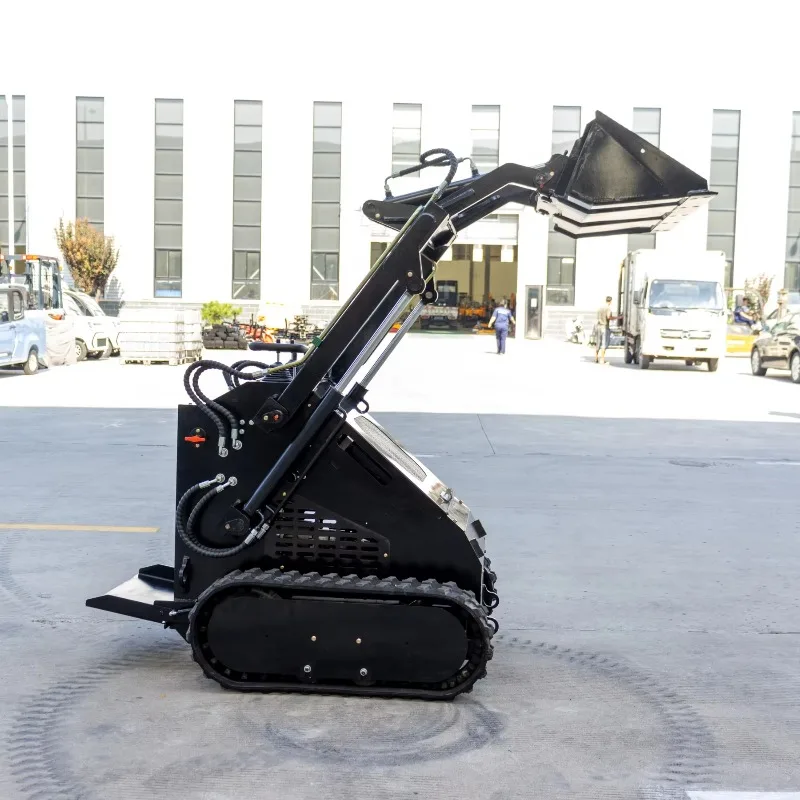 Mini Skid Steer Loader Crawler Diesel Mini Skid Steer Steering Loader Manufacturer Hydraulic Free Shipping