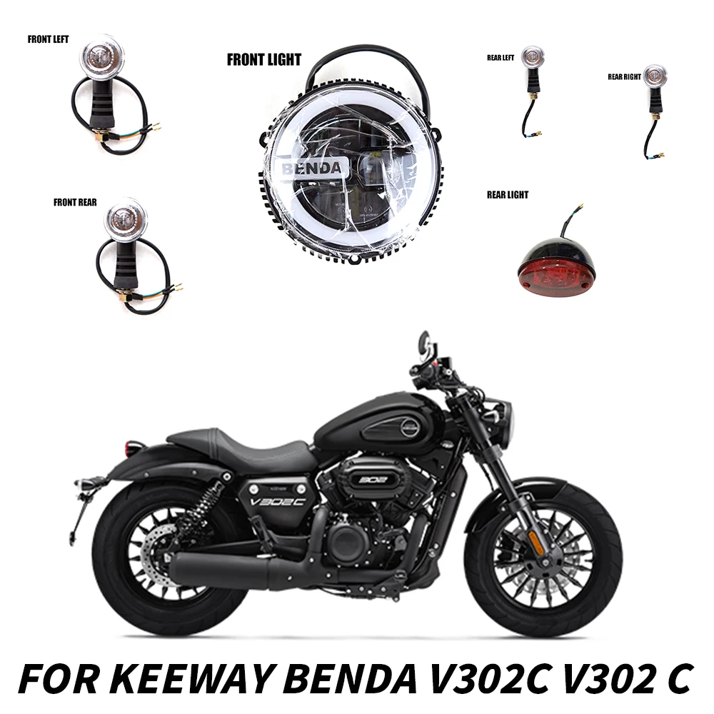 Motorcycle Headlights Tail lights Turn Signals For Keeway Benda V302C V302 C Headlights Tail lights Turn Signals V302C V302 C