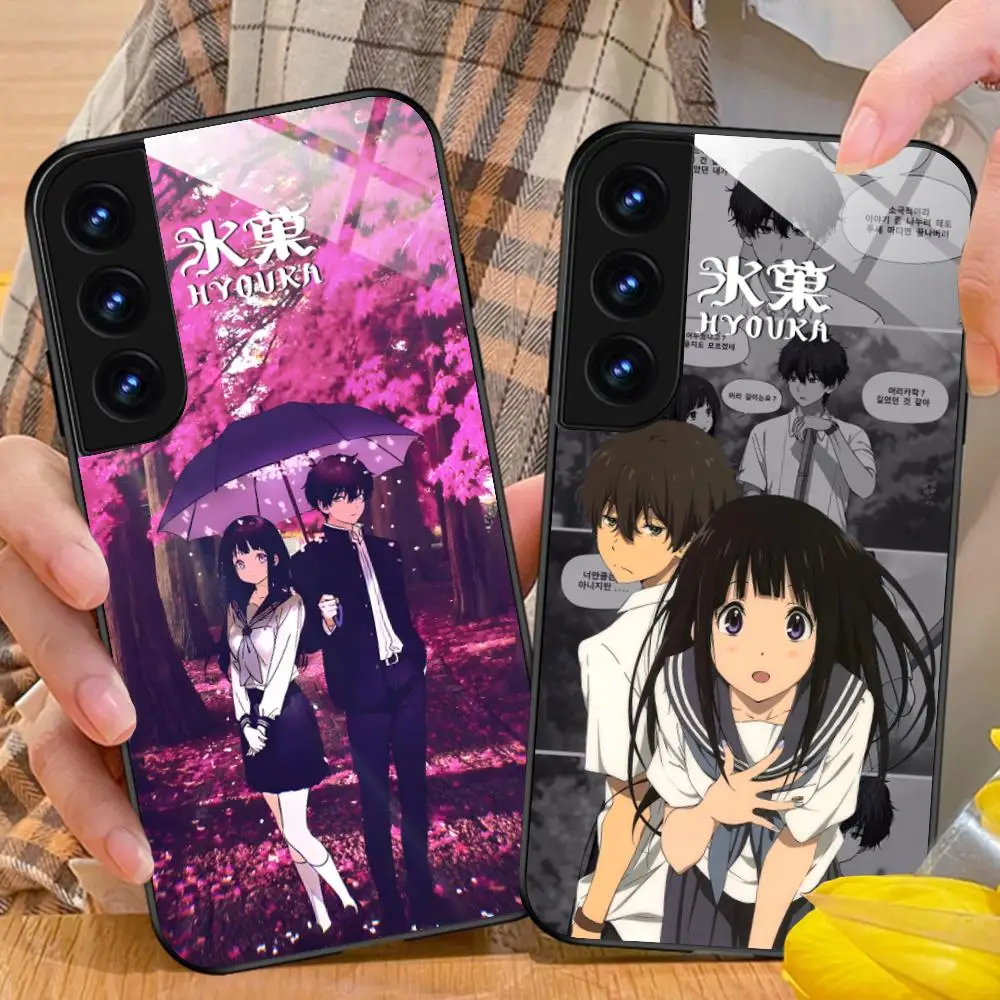 Hyouka Chitanda Oreki Phone Case for Samsung Galaxy S26 S25 S24 S23 S22 S21 S20 Note20 Plus FE Ultra Glass Protective Cover