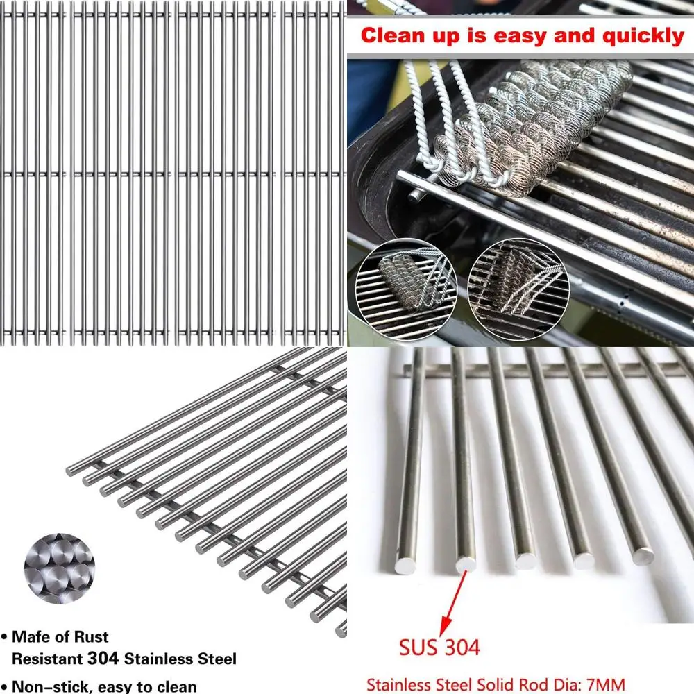 

4-Pack 19.25 Stainless Steel Cooking Grids for Nexgrill Models CG4CKW, CG4TCB, CG4TCBN, CG4TCBRN, CG4TCN, CG4TDBRN, CG4TDN, CG5T