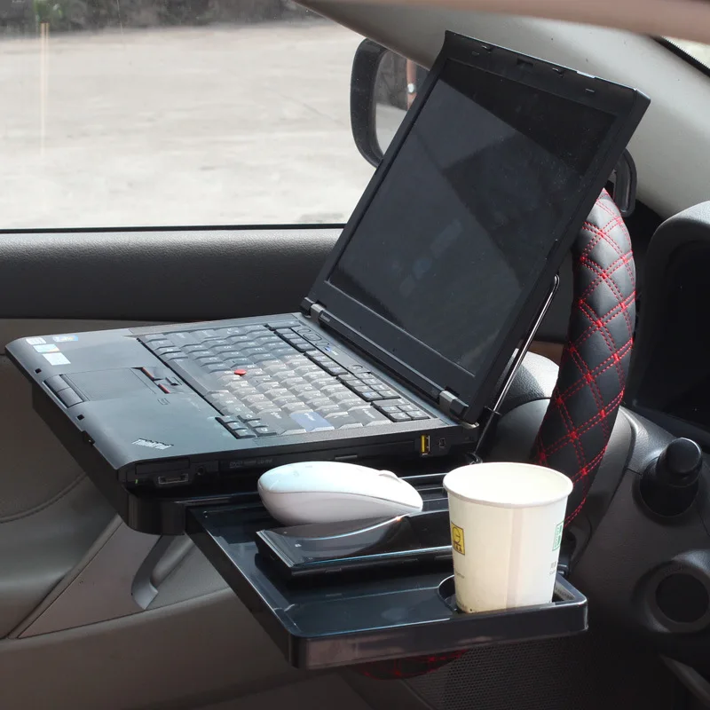 Car mounted computer rack, steering wheel computer rack, dining table, car work table board bracket, chair