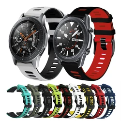 20mm 22mm Sports Watchband For Samsung Galaxy Watch 3 45mm 41mm Silicone Strap For Galaxy 42mm 46mm/Gear S3 S2/Active 2 Bracelet