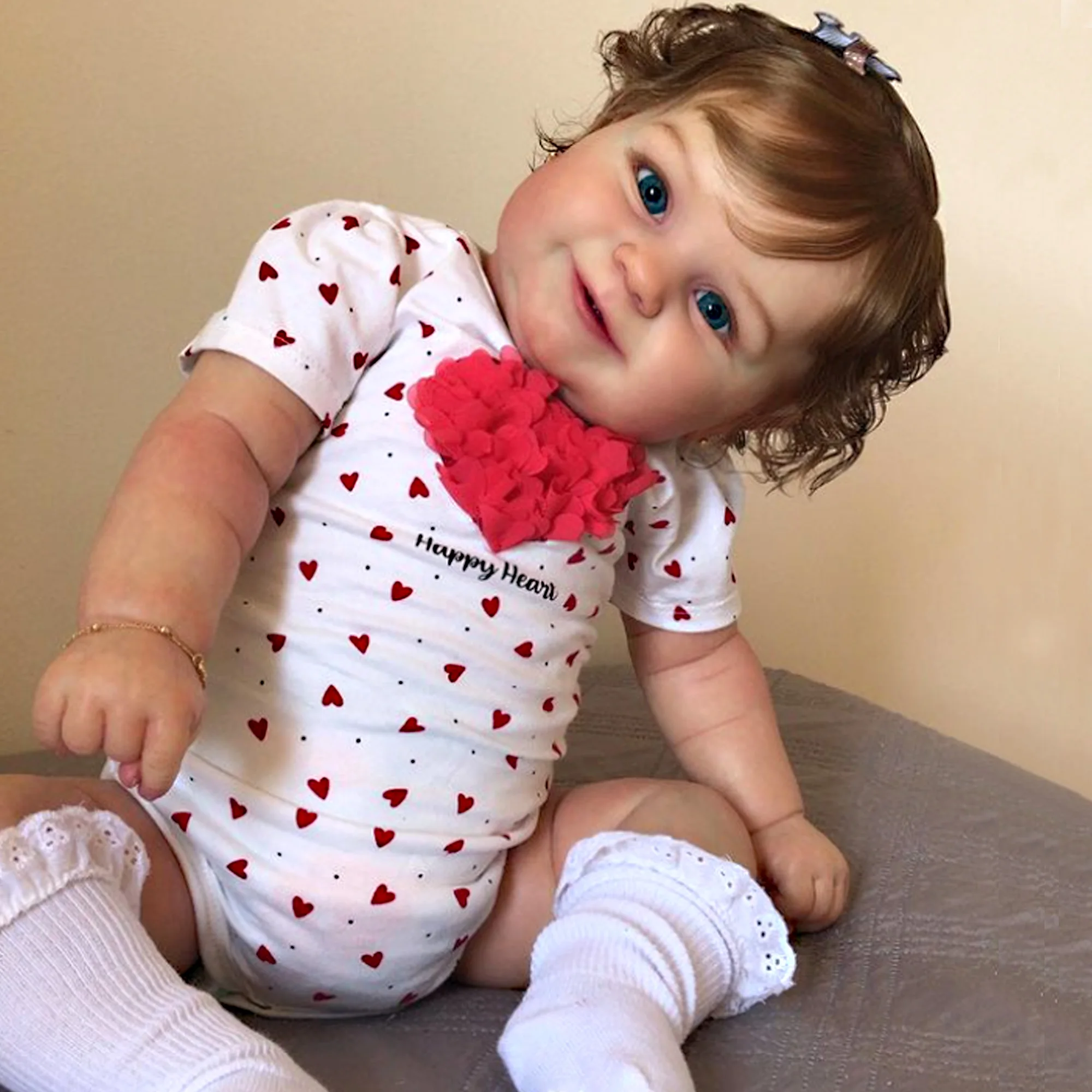 20/24 Inch Maddie Bebê Reborn Dolls 3D Painted Soft Vinyl Body Lovely Smile Girl With Rooted Hair Doll Toys Muñecas Reborn