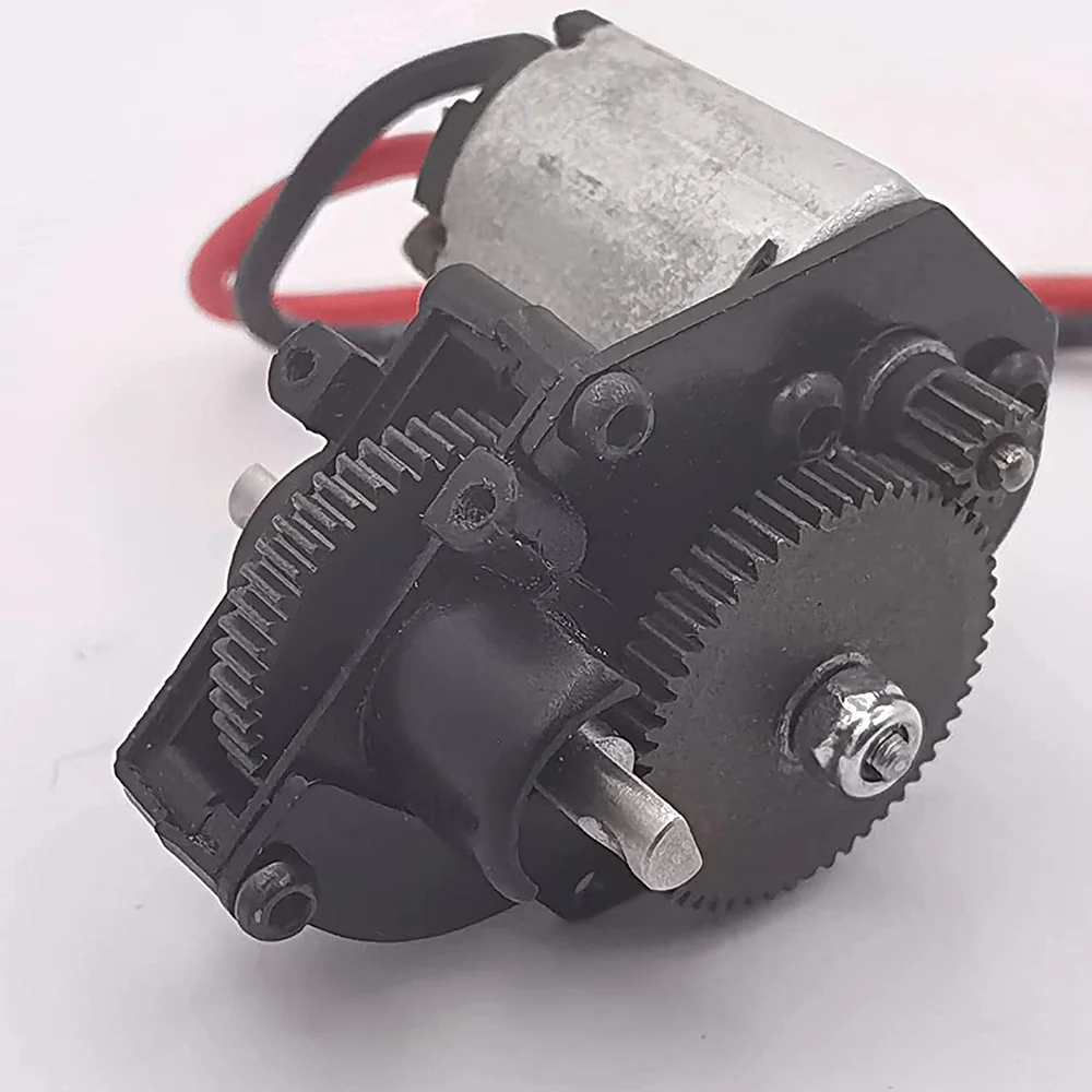 Transmission Gear Set Heavy Duty Steel Gearbox Gear with Shaft and Motor Gear for Axial SCX24 1/24 RC Crawler Car