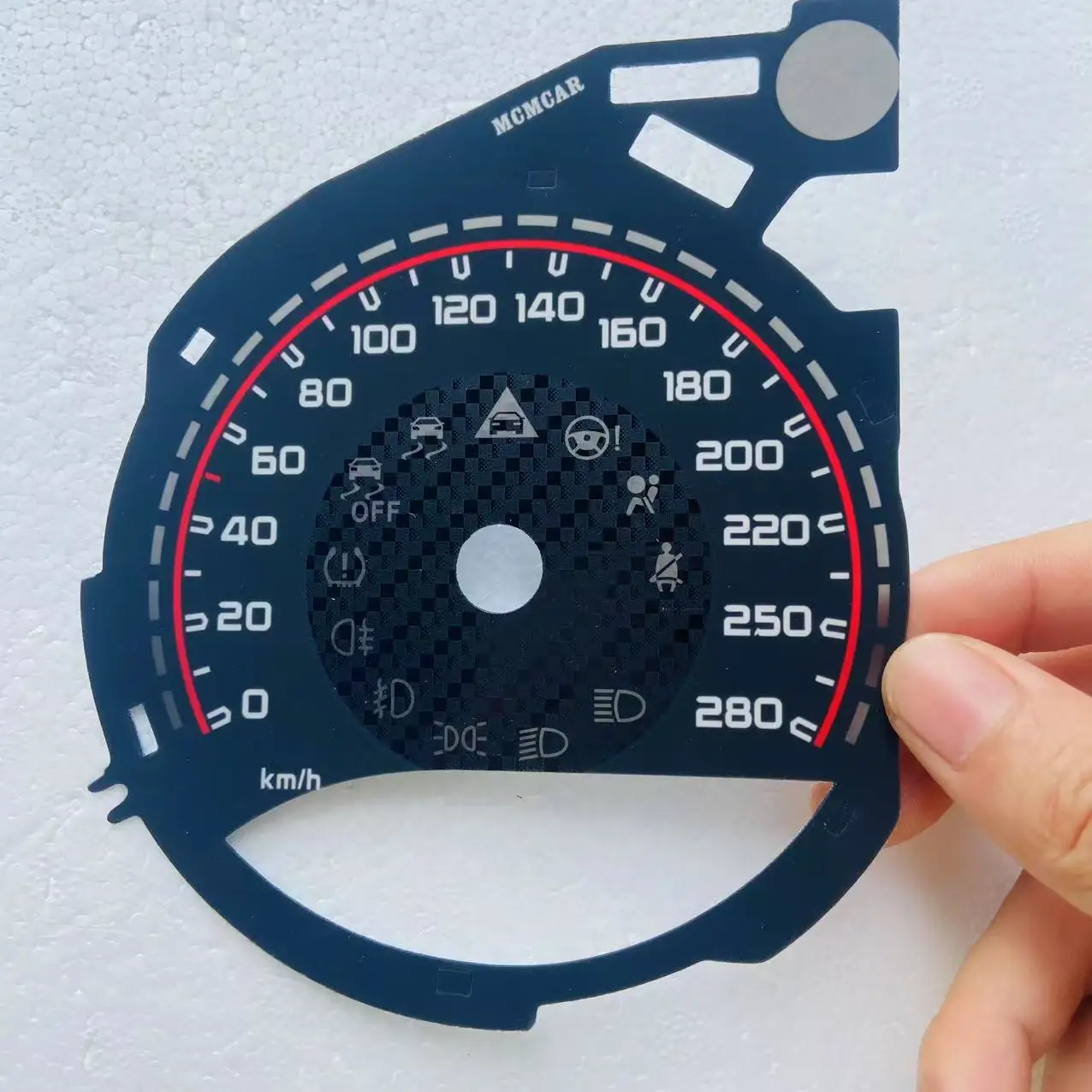 Накладка на приборной панели Speedo для Mercedes AMG W205 C-Class C63 C200L GLC260 Gauge Face