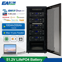 EASUN POWER LiFePO4 51.2V 100Ah Battery Pack 5KW Lithium Battery 6000+ Cycles With BMS For Solar Inverter Solar Storage Battery