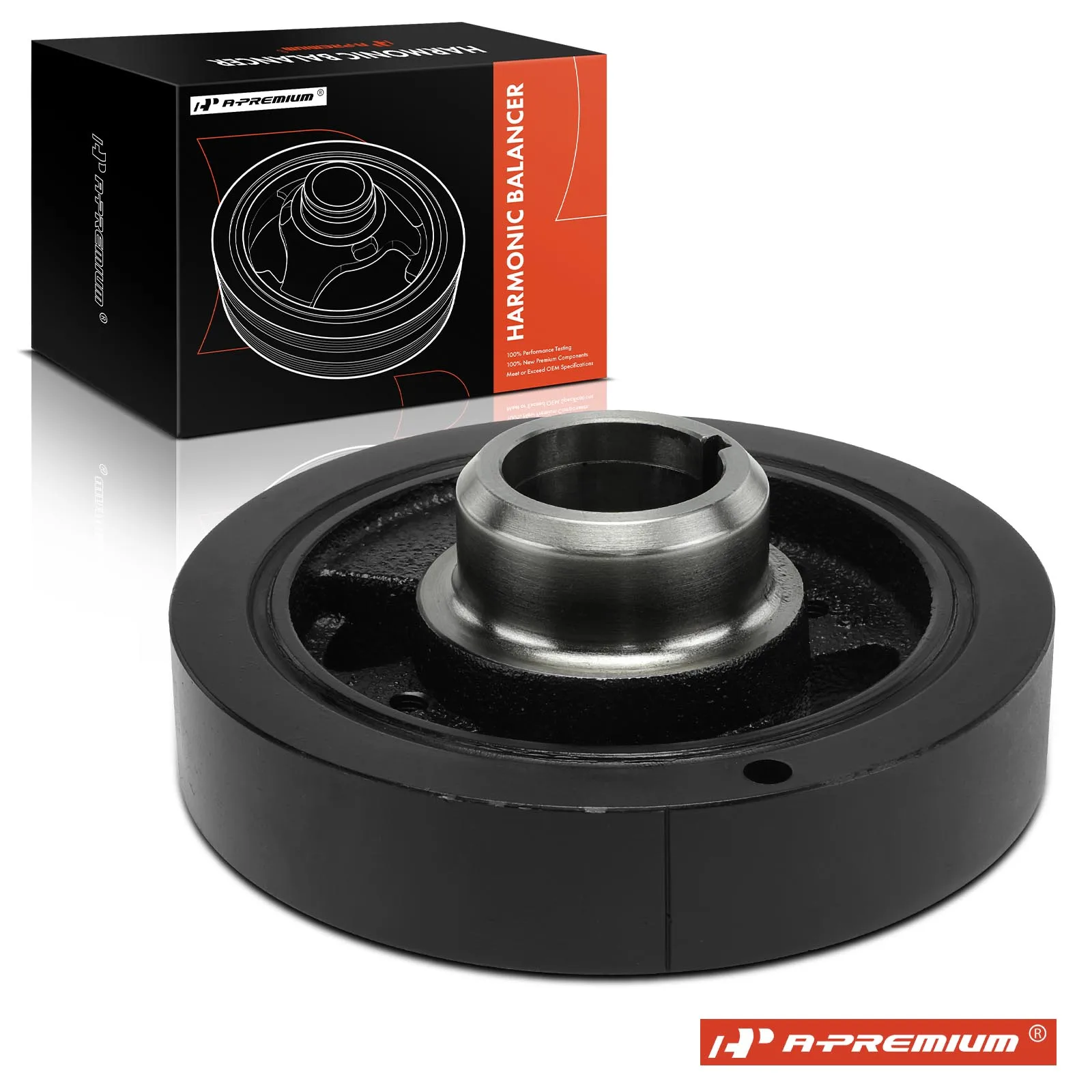 A-Premium Engine Harmonic Balancer for Ford F-250 F-350 F-Super Duty E-350 Econoline 1988-1994 E-250 Econoline Club Wagon