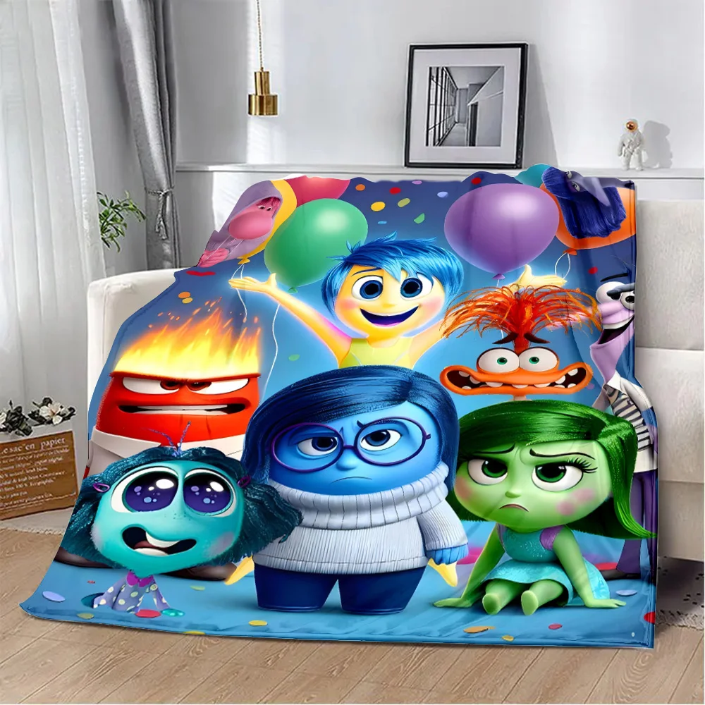 Inside Out 2 Disney Printed Blanket Picnic Blankets Warm Blanket Soft and Comfortable Blanket Home Travel Birthday Gift