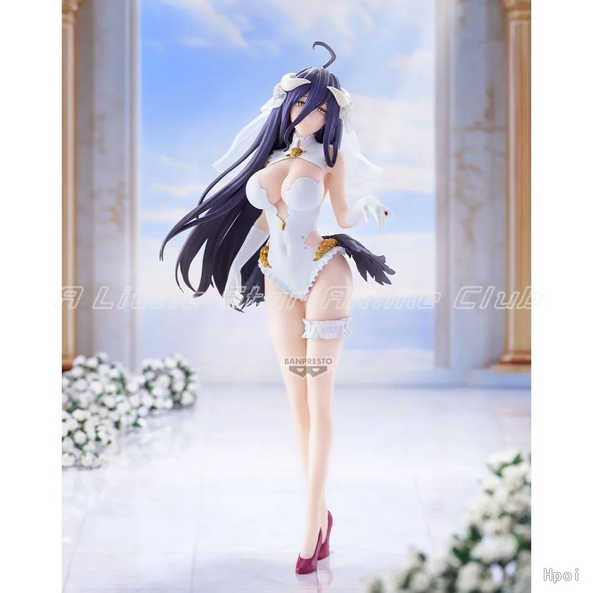 BANDAI BANPRESTO GLITTER&GLAMOURS OVERLORD Albedo Wedding Dress Toy Gift Anime Figure