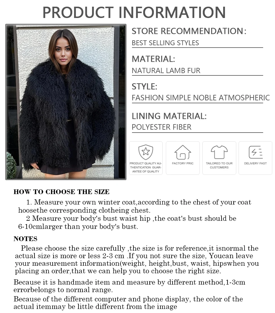 จริงแกะมองโกเลียเสื้อขนสัตว์พร้อมคอสั้นของแท้ Lamb Fur Coat สีขาวเสื้อผ้าหรูหราแจ็คเก็ตหนังผู้หญิง