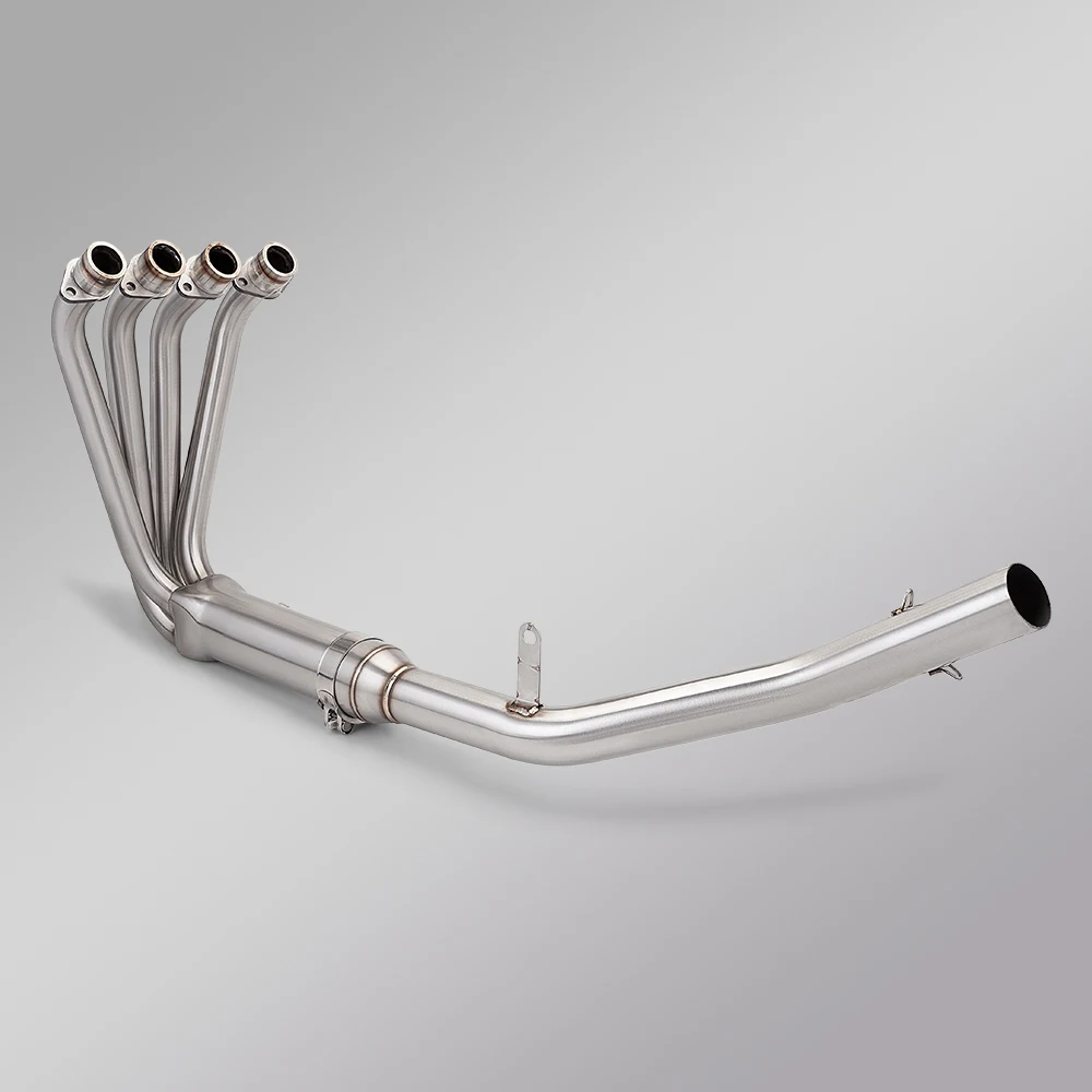 Motorcycle Performance Exhaust Pipe for QJ421 Racing 421 Bottom Row 51mm Front Middle Connecting Pipe for Enhanced Riding Experi