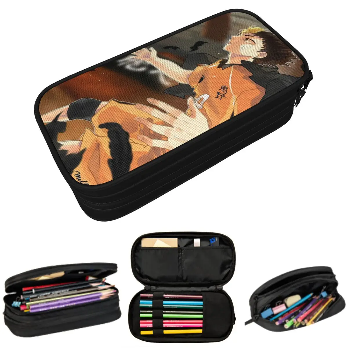 

Haikyuu Nishinoya Yuu Japanese Anime Pencil Case for Kids Gifts Pen Box Pencil Bag Stationery Supplies Pen Holder Bag