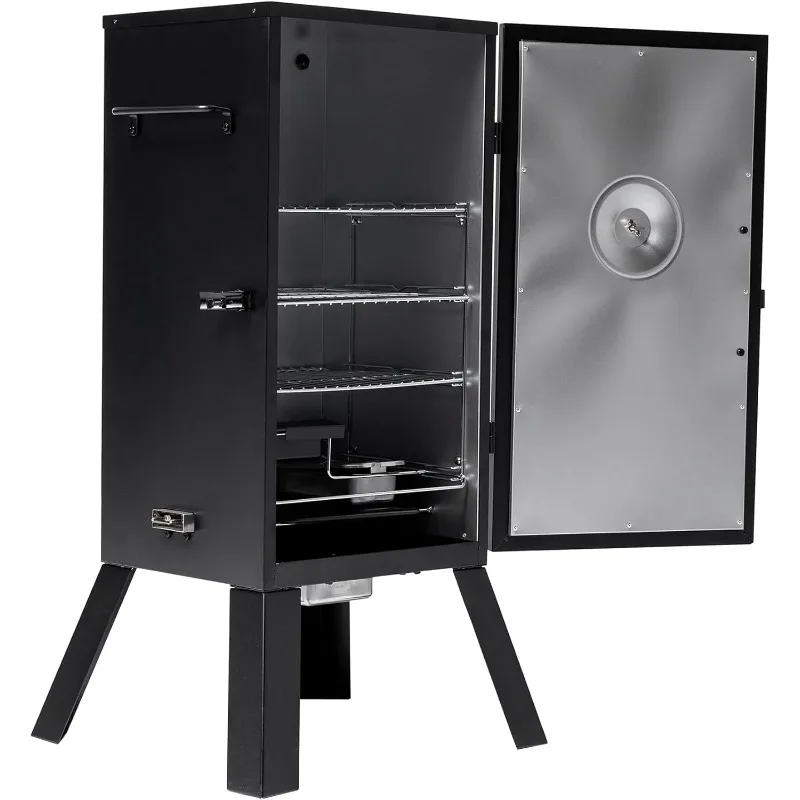 Masterbuilt® 30-inch Electric Vertical BBQ Smoker w/ Analog Temperature Control,535 Cooking Square Inches,Black,Model MB20070210