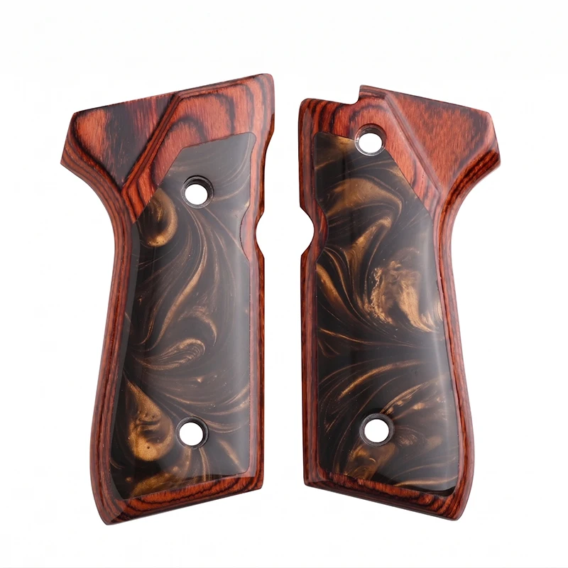 92 Grips New Style Wooden+Resin Double Colors Unique Patterns Bright and Beautiful Fit Perfect view 5