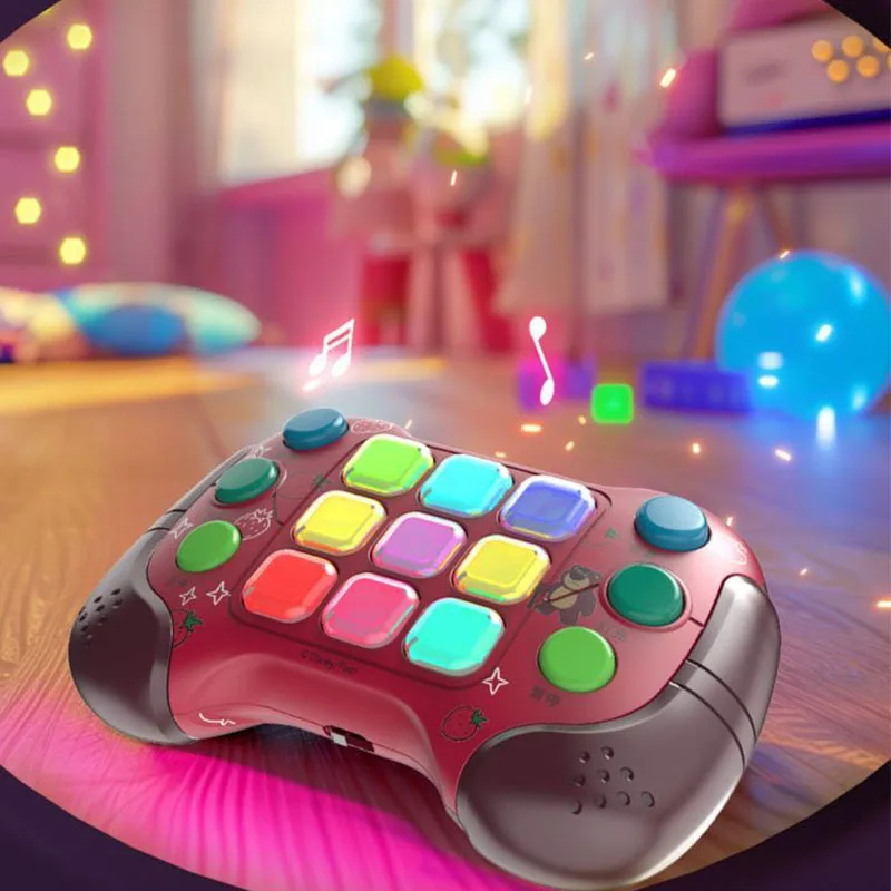 Maszyna do gry wciskania dla dzieci Push Puzzle do treningu myślenia Puzzle z niedźwiedziem truskawkowym Zabawka dekompresyjna