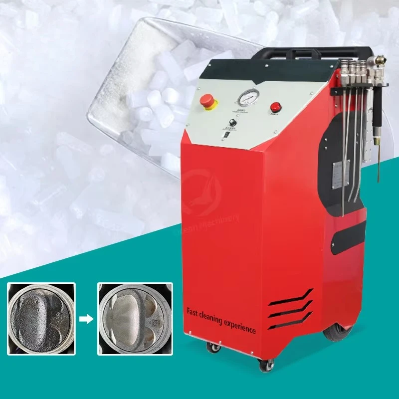 Co2 Dry Ice Blasting Machine Cleaner Metal Deburring Car Cleaning Machine Ice Blaster Dry Ice Machine