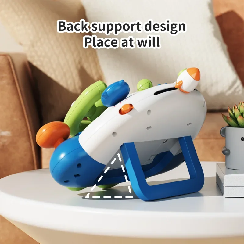 Planche occupée au volant, jouets pour enfants, lumières électroniques sensorielles, éducation musicale, activités de voyage, jouets pour tout-petits, cadeau