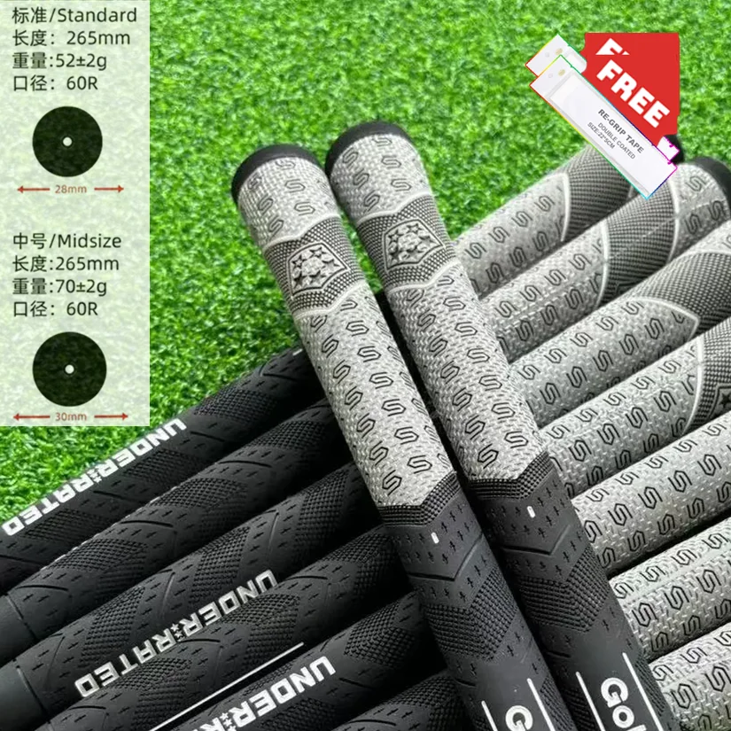 無料テープ 5/26ps McC PLUS4 ゴルフクラブグリップ パターグリップキット カリー限定 スタンダード/ミッドサイズ コットンヤーン ラバー アイアンウッド ゴルフグリップ