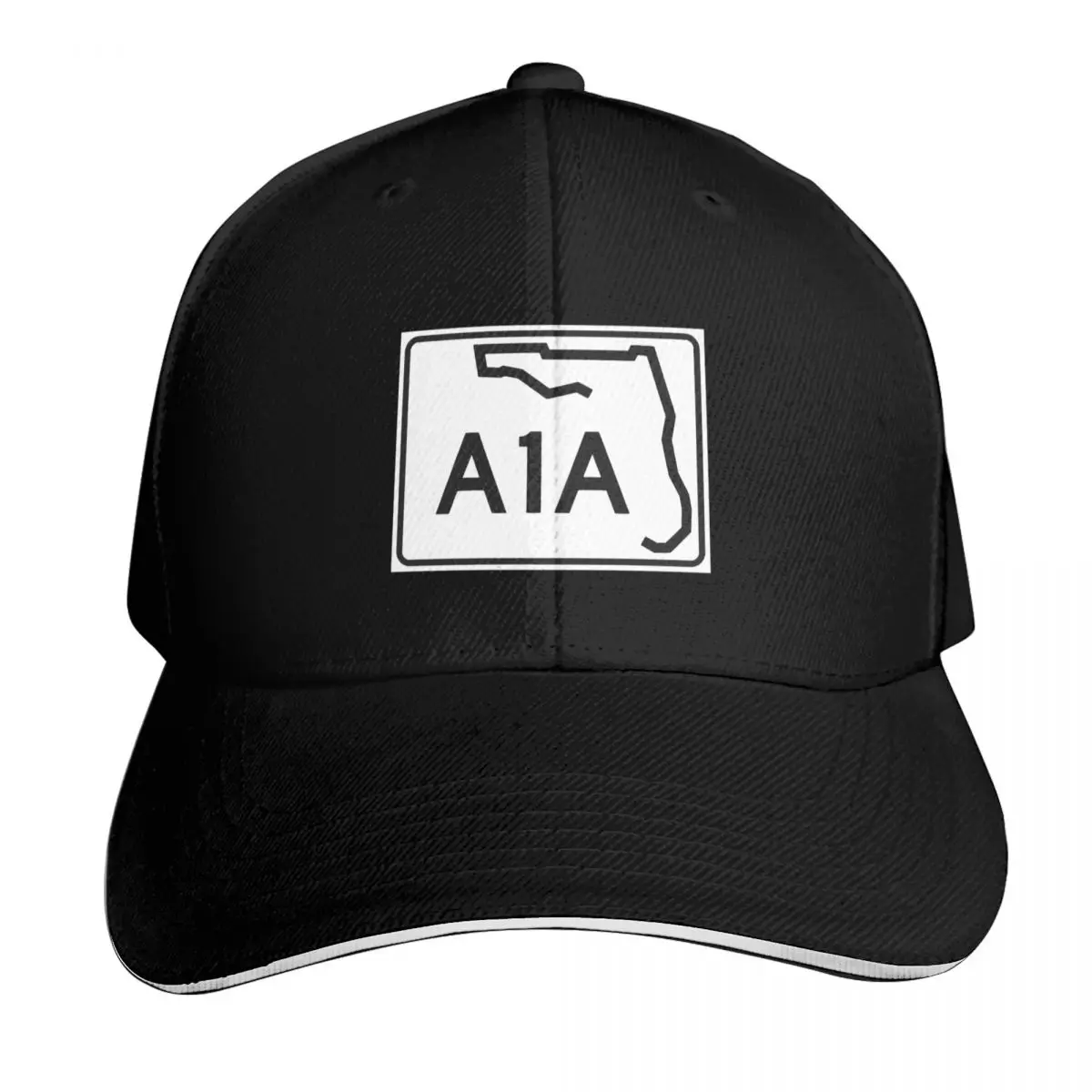 

Florida A1A Highway Sign Beach Culture Icon Baseball Cap black Winter hat Dropshipping Beach Boy Women's