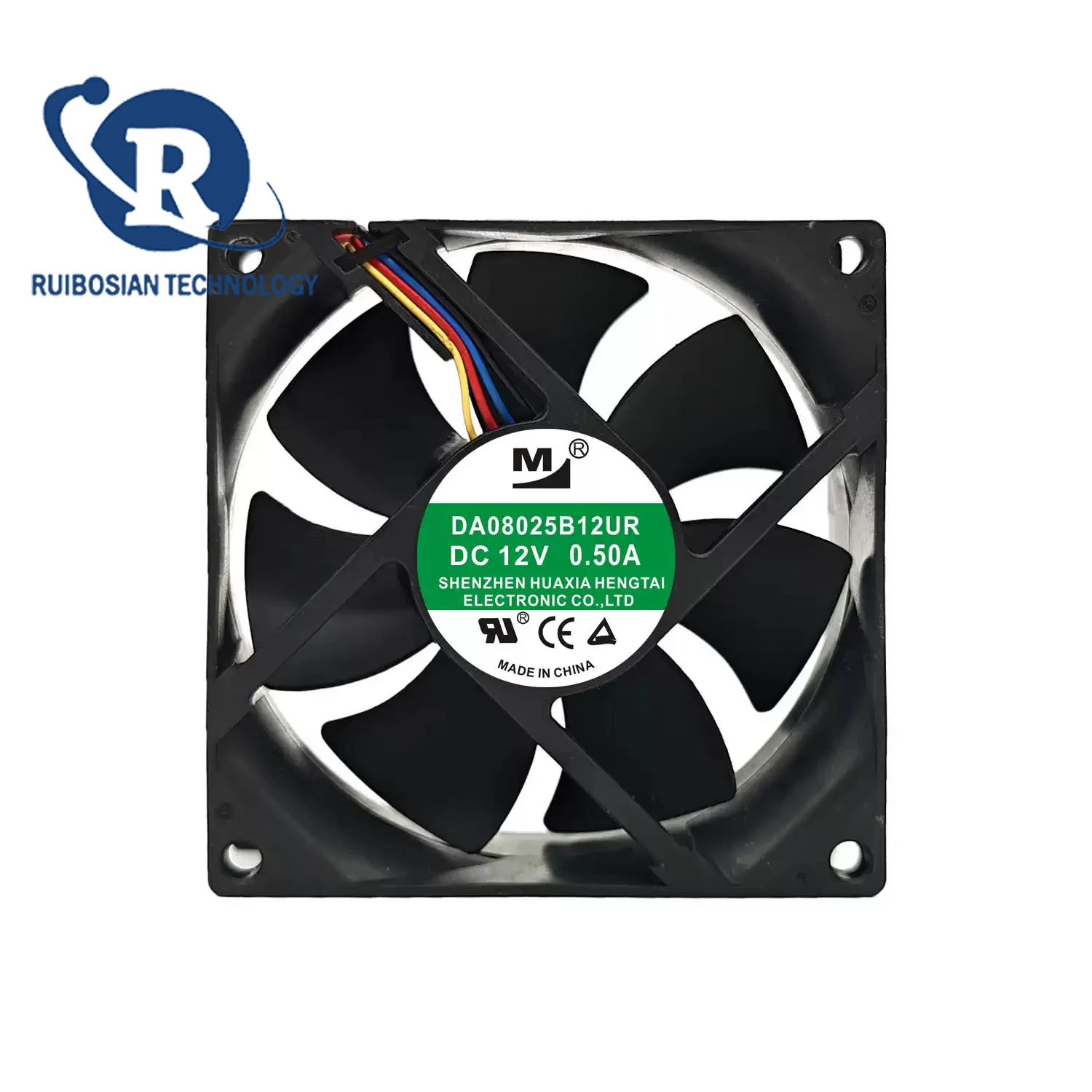 DA08025B12UR 12 V 0,5 A 8 cm 8025 3-Draht-Inverter-Lüfter