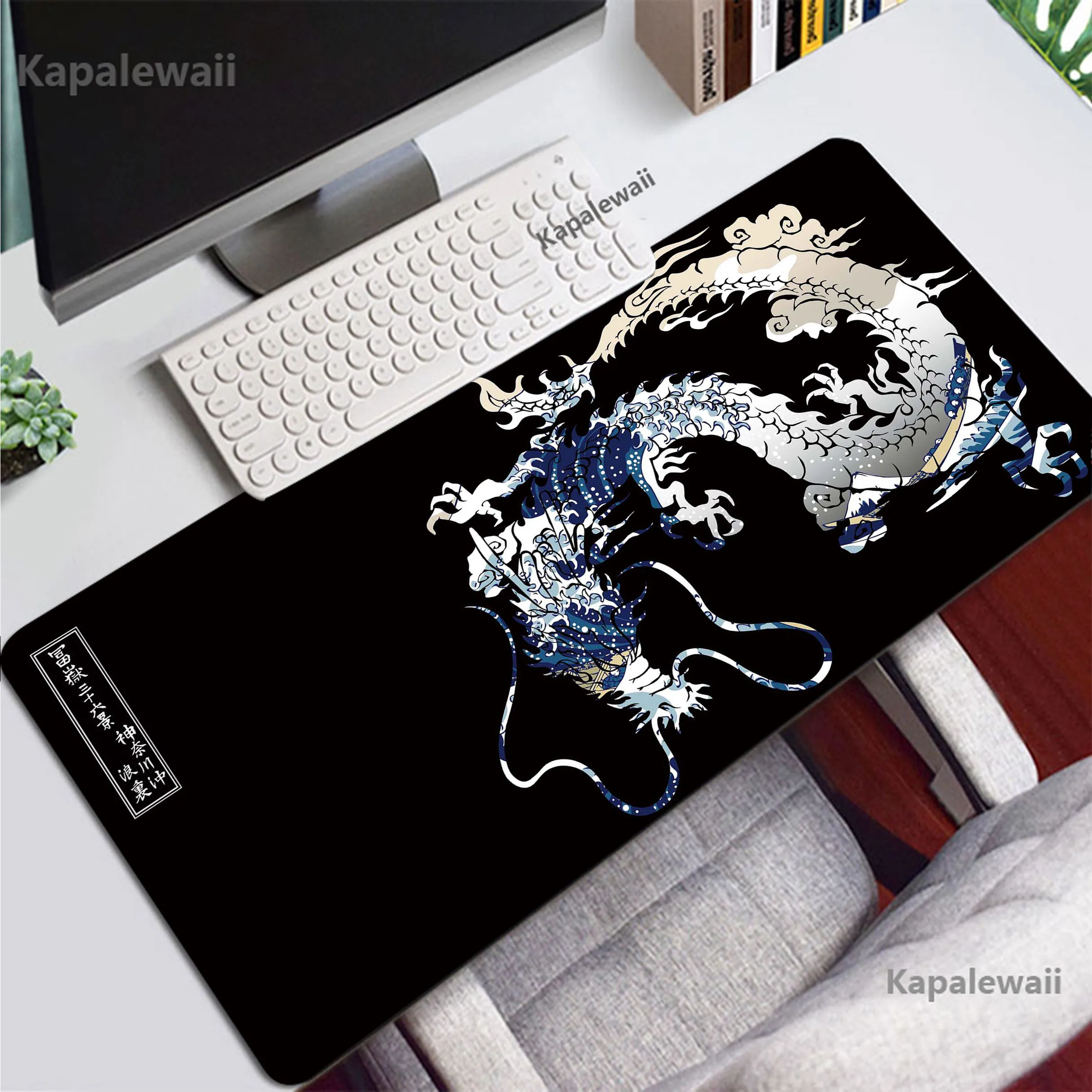 

Japanese Retro Dragon Pc Game Anti-slip Mousepad Large Mouse Pad XXL Gamer Mouse Mat Office Table Carpet Gaming Mats 900x400mm