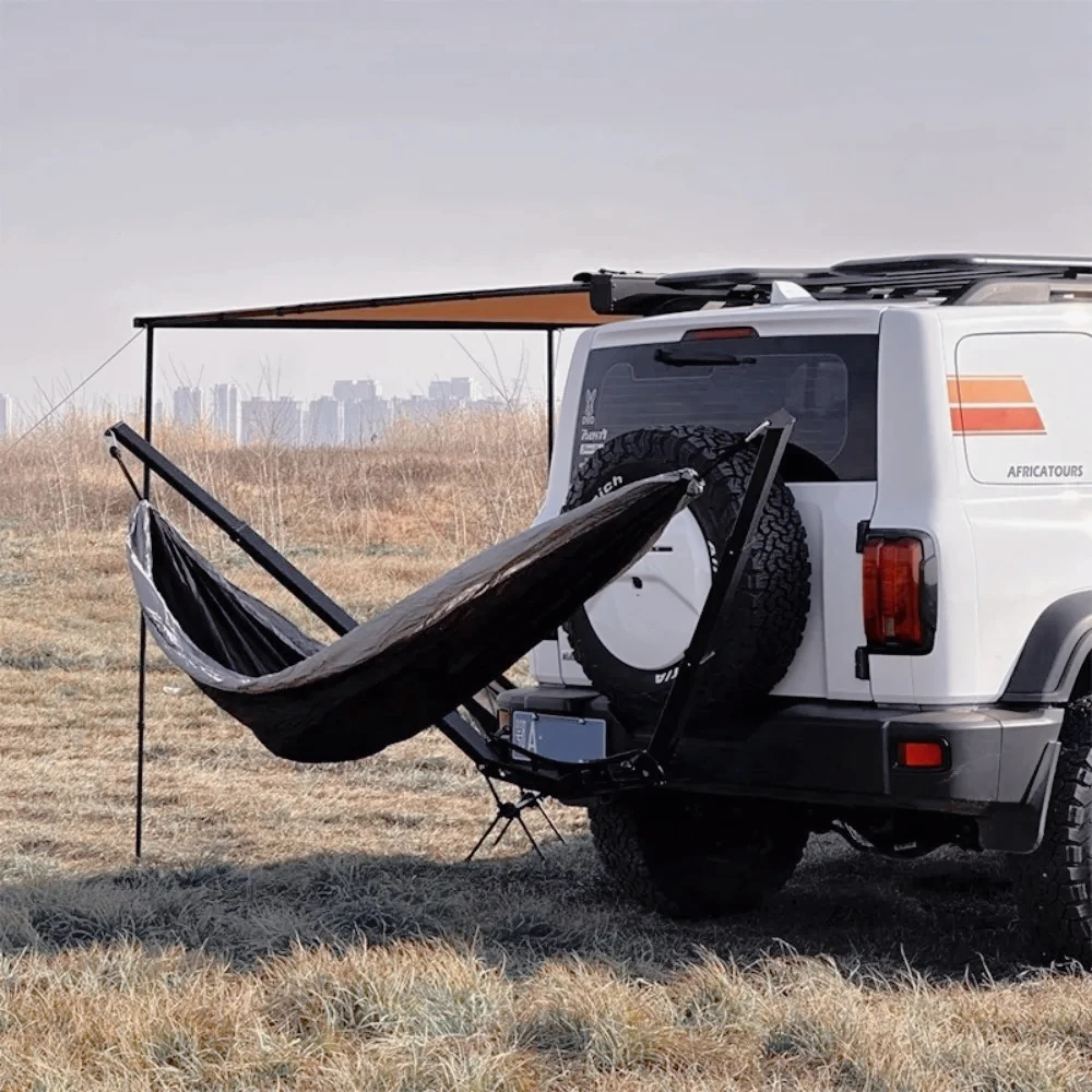 AM-Outdoor Trailer Bar Square Hammock Rack Camping Self-Driving Trailer Hook Off-Road Vehicle Expansion Tail Swing Wear Parts view 5