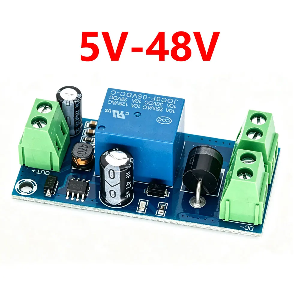 UPS Power-OFF Protection Module Emergency Cut-off Battery Control Board Auto Switching Module Power Supply DC 5V-48V