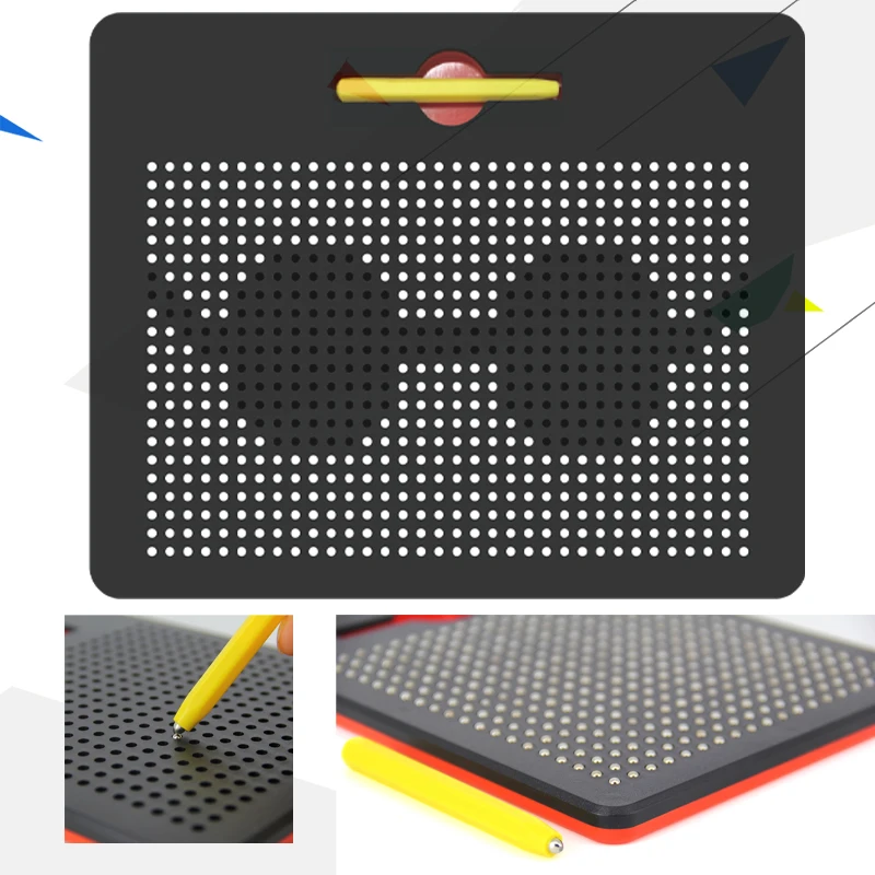 Magnetisches Zeichenbrett, magnetisiertes Brett für Kinder, Magnetball-Pad, magnetischer Stylus, Montessori-Bildung, Reiseaktivitäten, Spielzeug