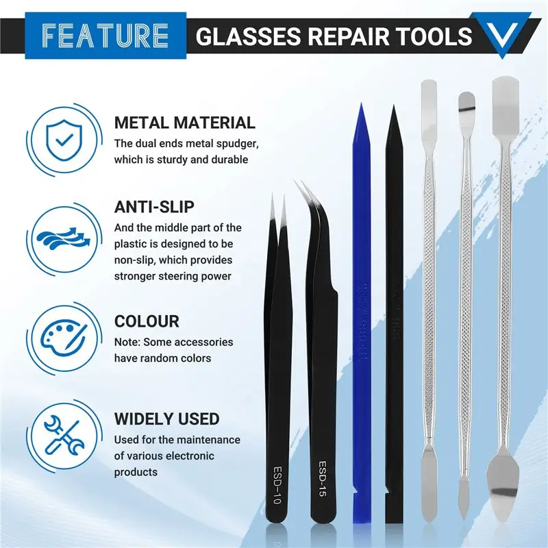Y50A-45 In 1 Opening LCD Screen Cell Phone Repair Tools Kit For Phone Laptop Watch Glasses Repair Tools Kit