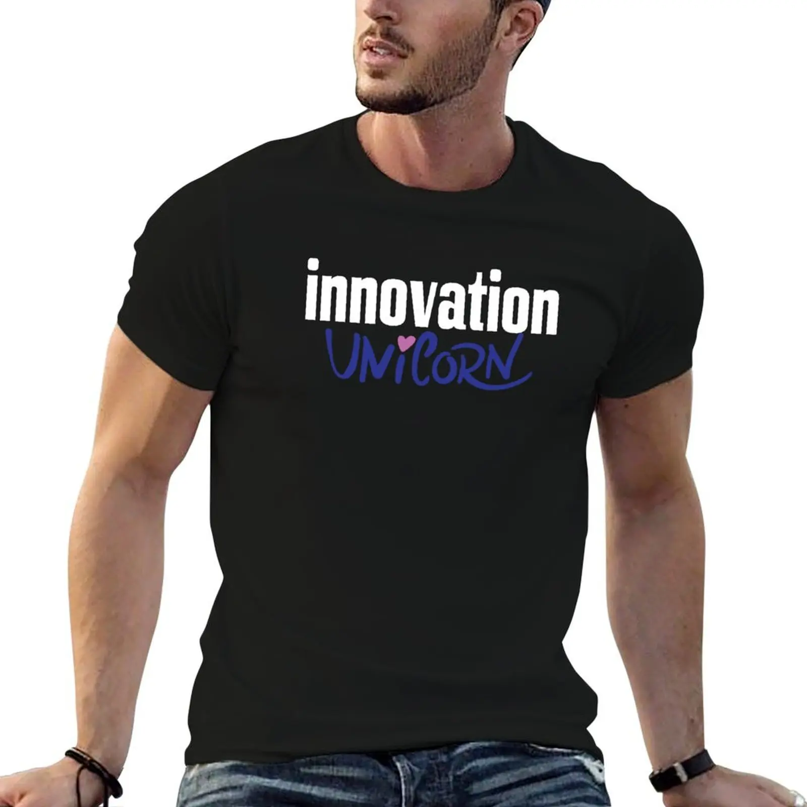 Innovation Unicorn Startup Technology T-Shirt blue archive plus size tops blacks graphics oversized t shirt men