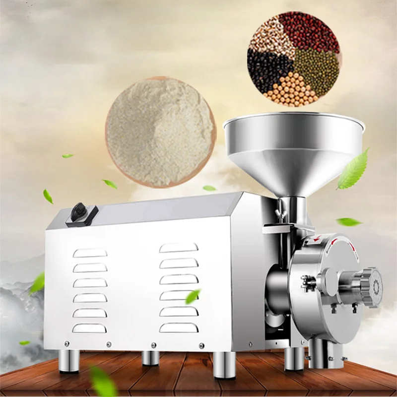 Customized Industrial Mini Flour Mill Machine Small Scale Wheat Flour Grinder Electric Grain Grinding Machine