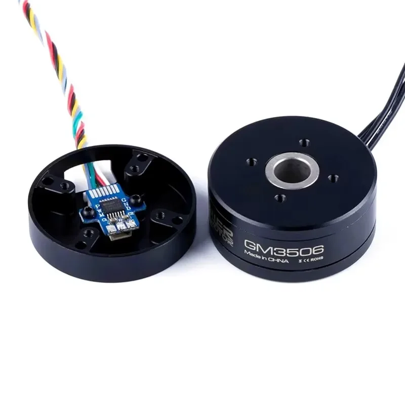 RoRuSIflight Ipower GM3506 130T Brushless Gimbal Motor With AS5048A Encoder Hollow Shaft For SLR Camera Stabilization